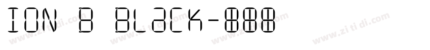 ION B Black字体转换